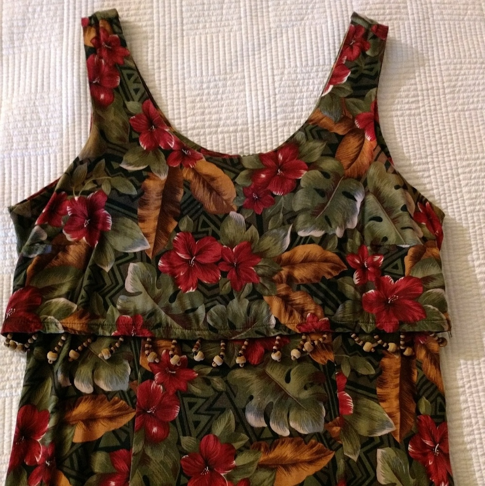 Tropical Print Dress